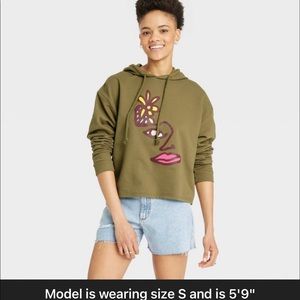 Love this Pride Cropped Sweatshirt with Hoodie